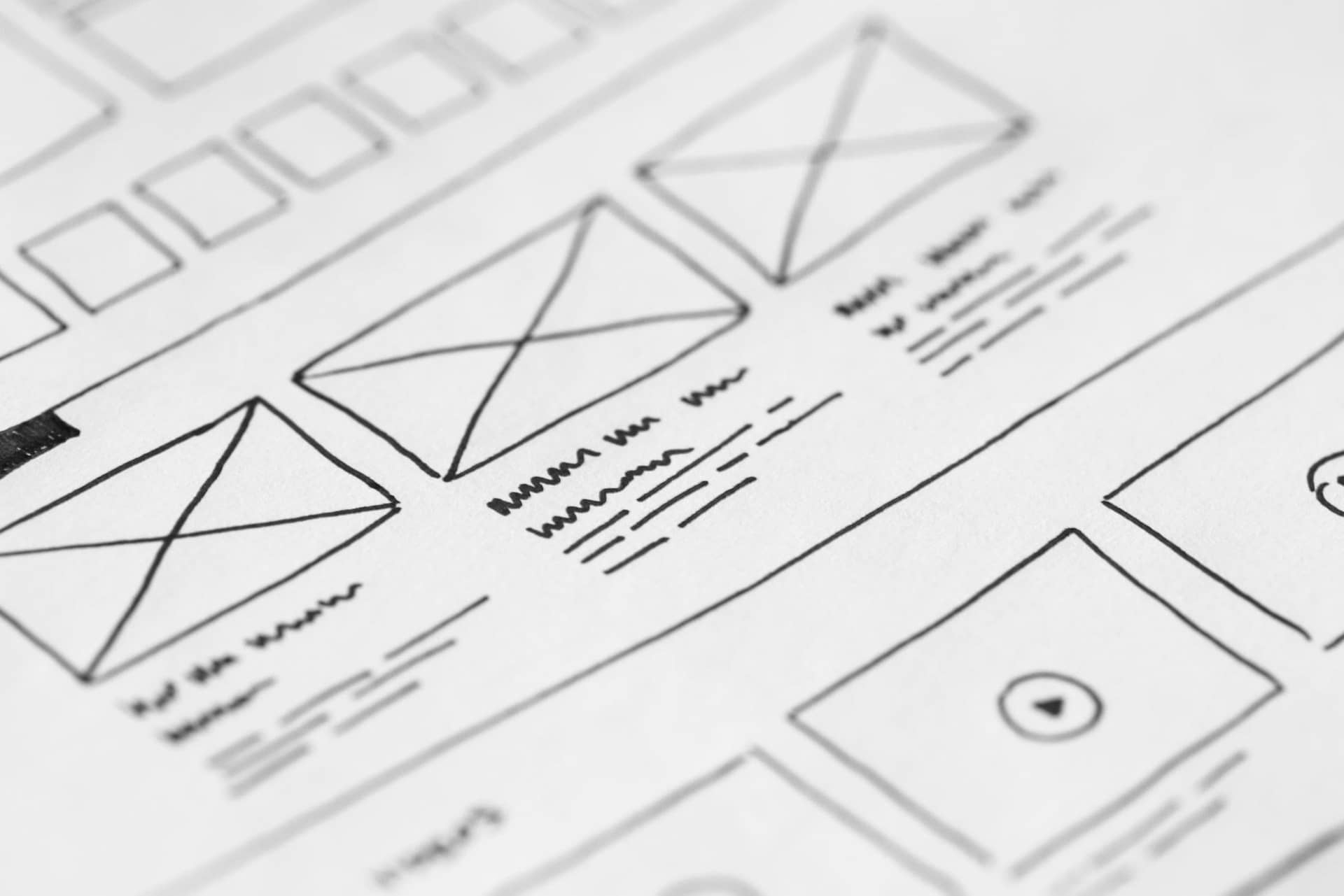 Web arayüz eskizi — sayfa yapısı ve tasarım planı